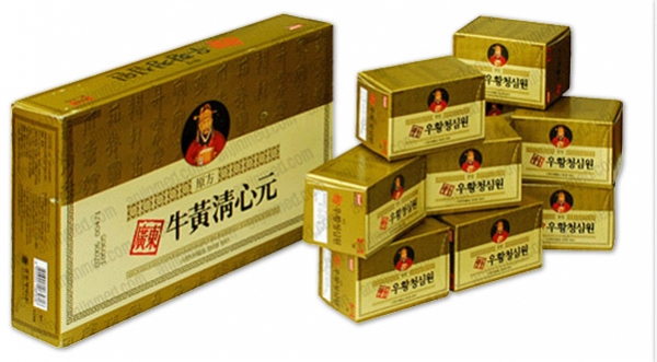 An cung ngưu hoàng hoàn hộp vàng Hàn Quốc