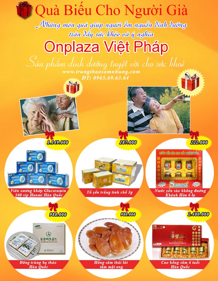 Quà biếu cho người già