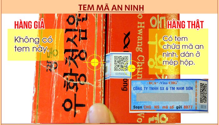 Sản phẩm có Tem chống hàng giả của bộ công an cấp