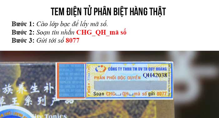 Tem chống hàng giả của nhà phân phối