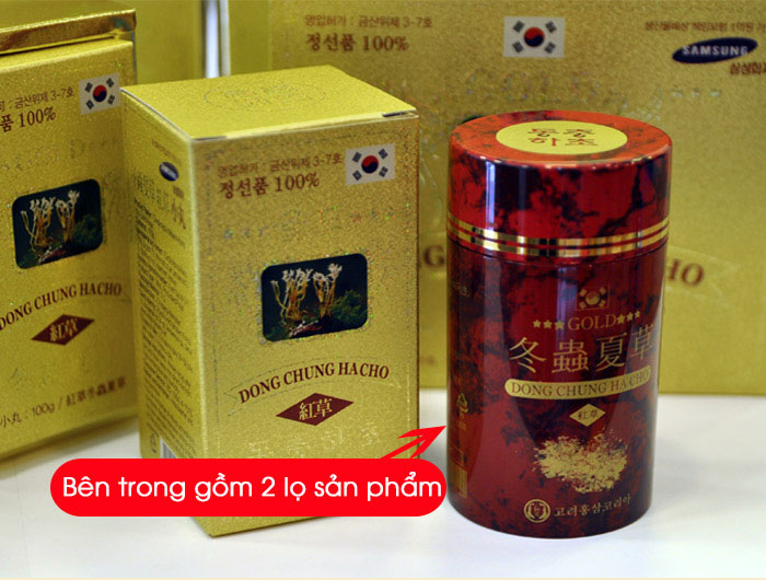  viên đông trùng hạ thảo gold Hàn Quốc 10