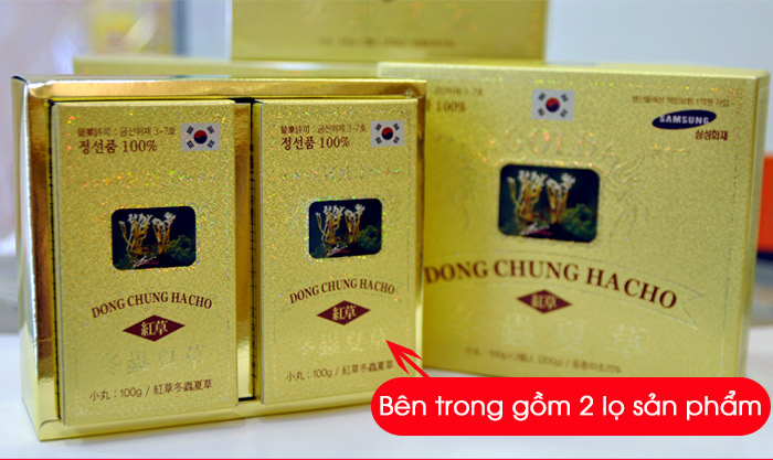  viên đông trùng hạ thảo gold Hàn Quốc 7