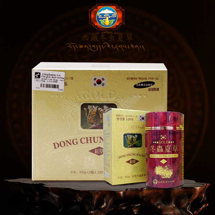 Viên Đông Trùng Hạ Thảo Hàn Quốc Doowo Vàng Gold D024