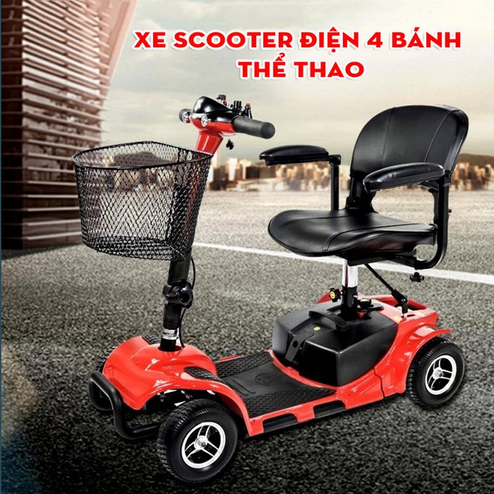 Xe scooter điện 4 bánh thể thao TM029 1