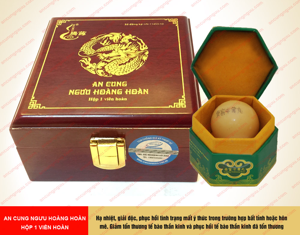 An cung ngưu hoàng hoàn Đông Á A028 1 An cung ngưu hoàng hoàn Đông Á A028 1