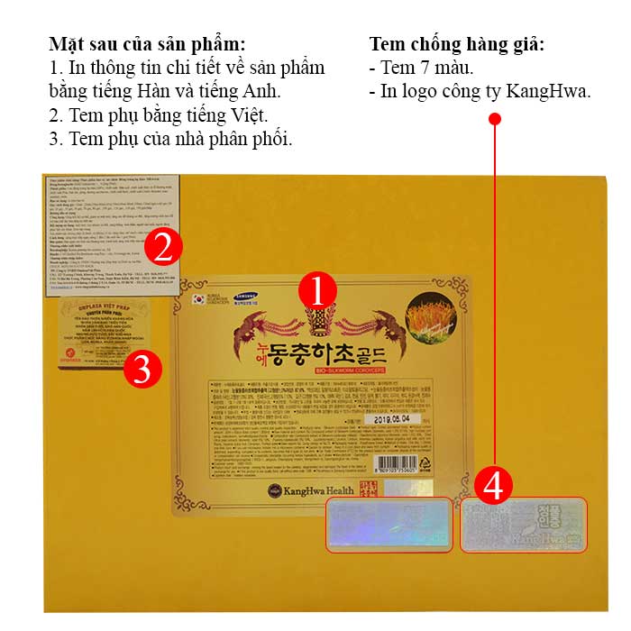 ĐTHT hộp gỗ vàng Cao Cấp 60 gói D043 3 Đặc điểm của đông trùng hạ thảo hộp gỗ vàng Cao Cấp 60 gói