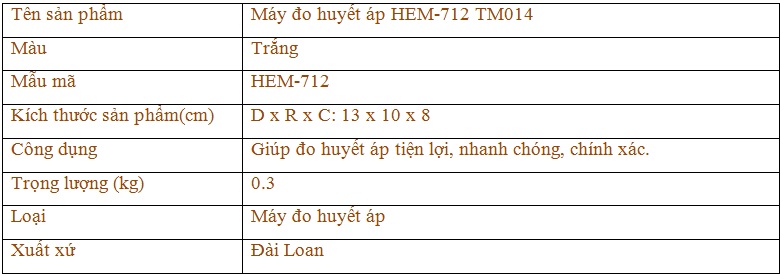 Máy đo huyết áp HEM-7121 TM014 1